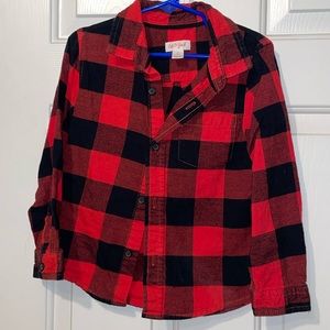 Boys Plaid Button Down Shirt